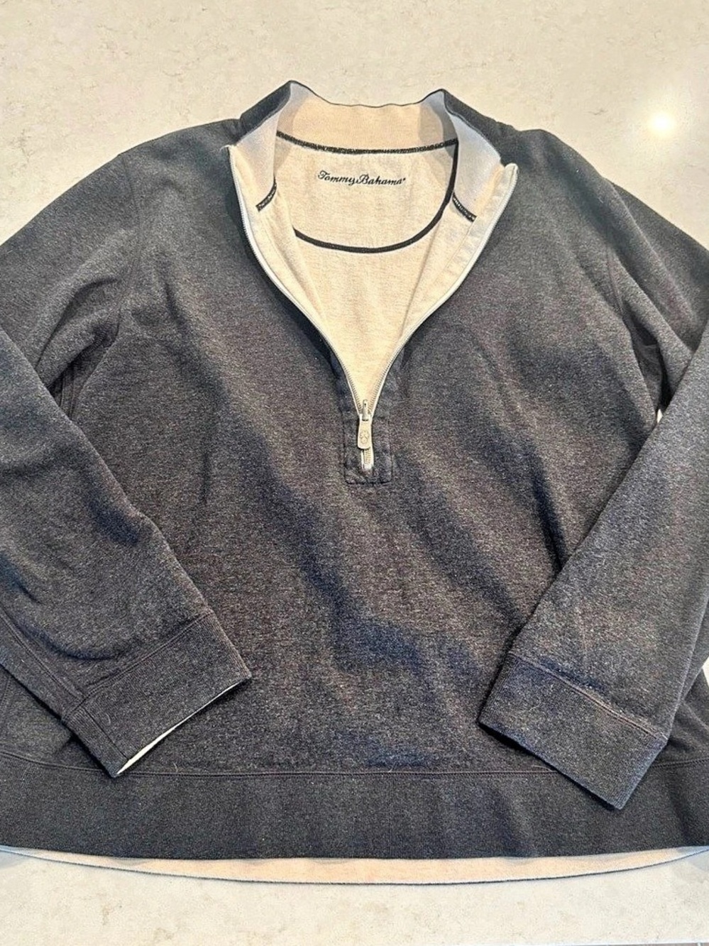 Tommy Bahama Flipview Reversible Half-Zip Sweatshirt Pullover